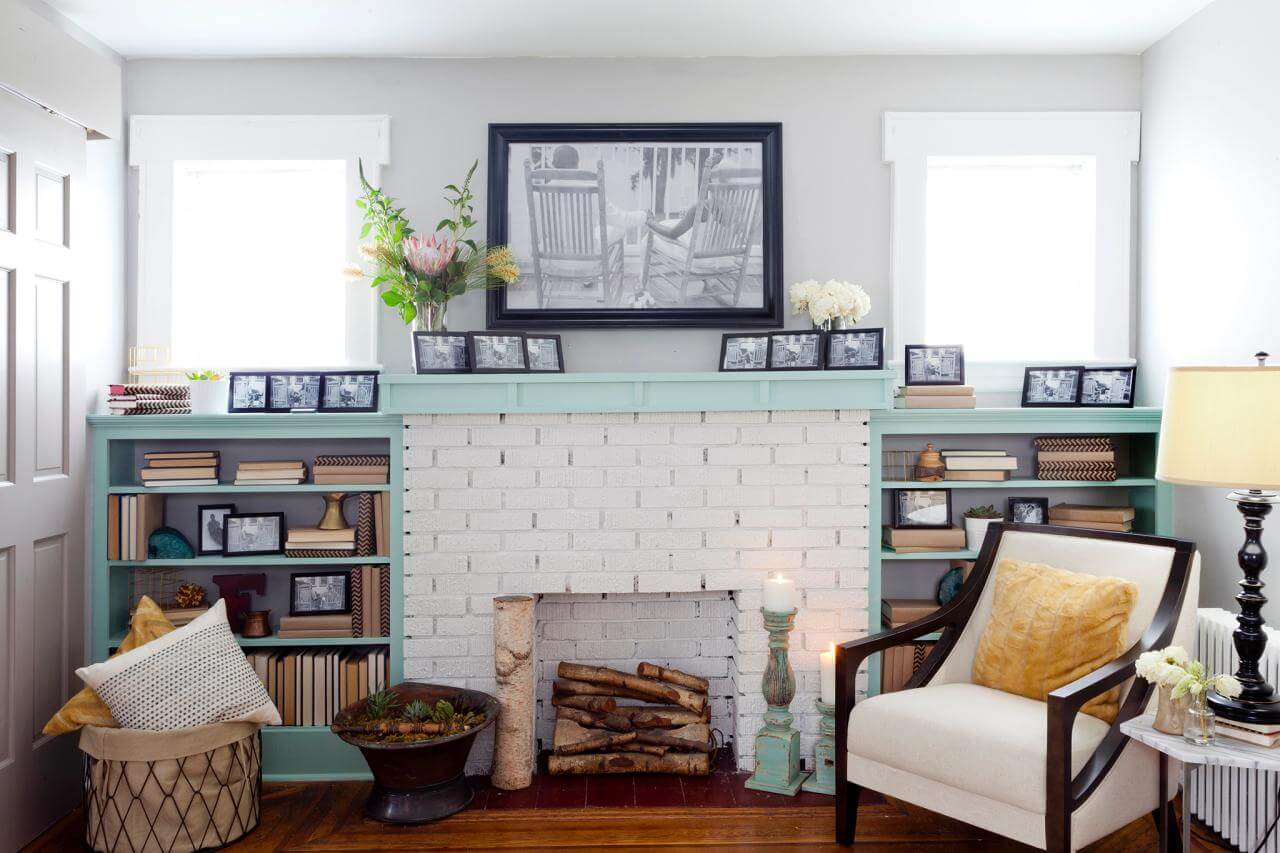 Matching Wall Colors with Fireplaces