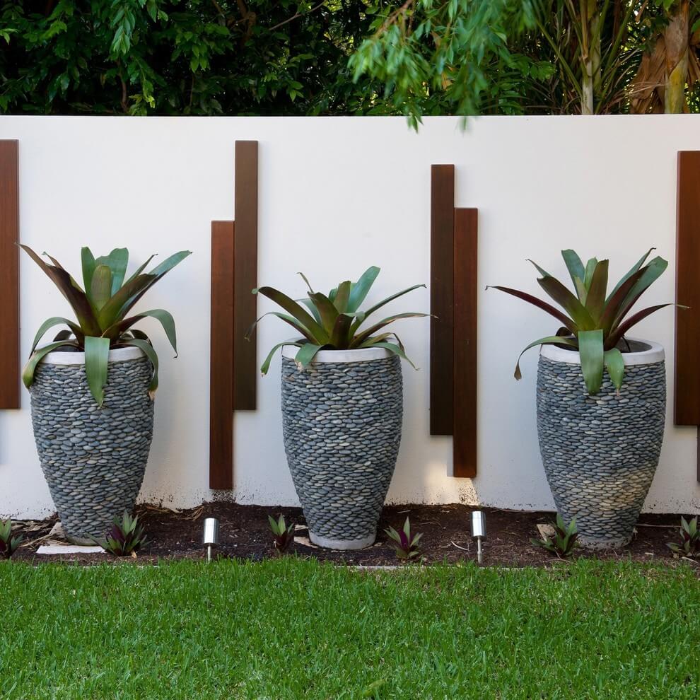 Garden Tips: Use Concrete Pots Here and Wooden Pots There