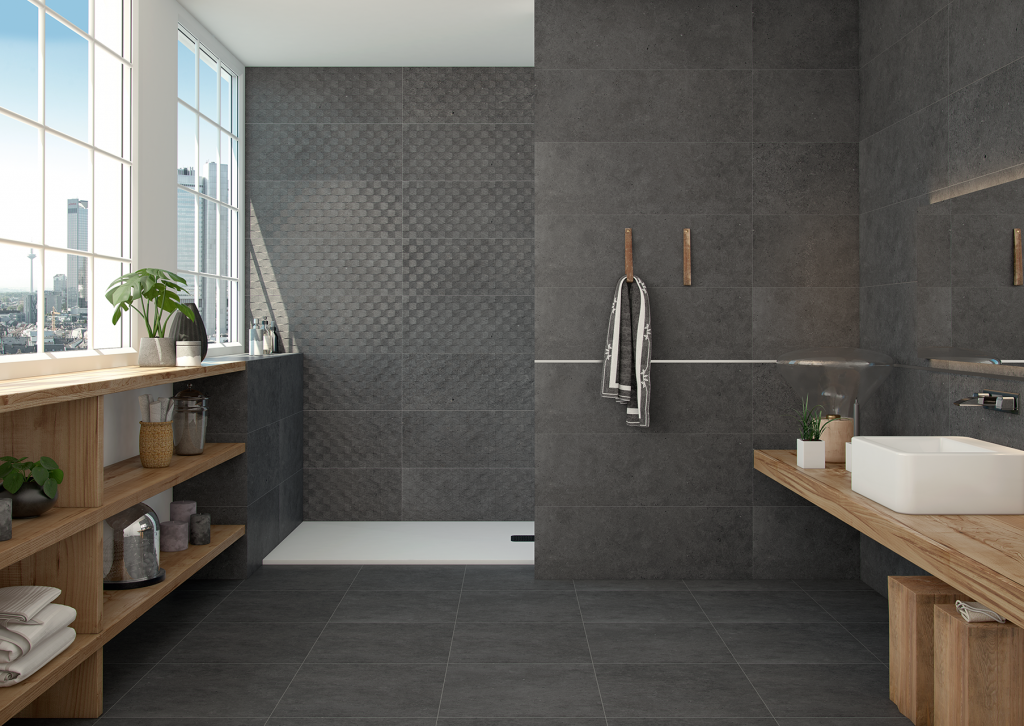 Some Mind Ing Gray Bathroom Ideas, Dark Gray Tile Bathroom Ideas