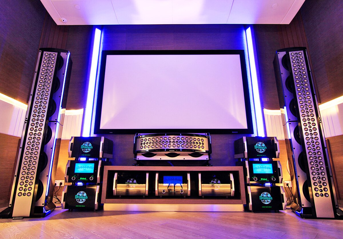 Keep the light out and sound in  home theatre system