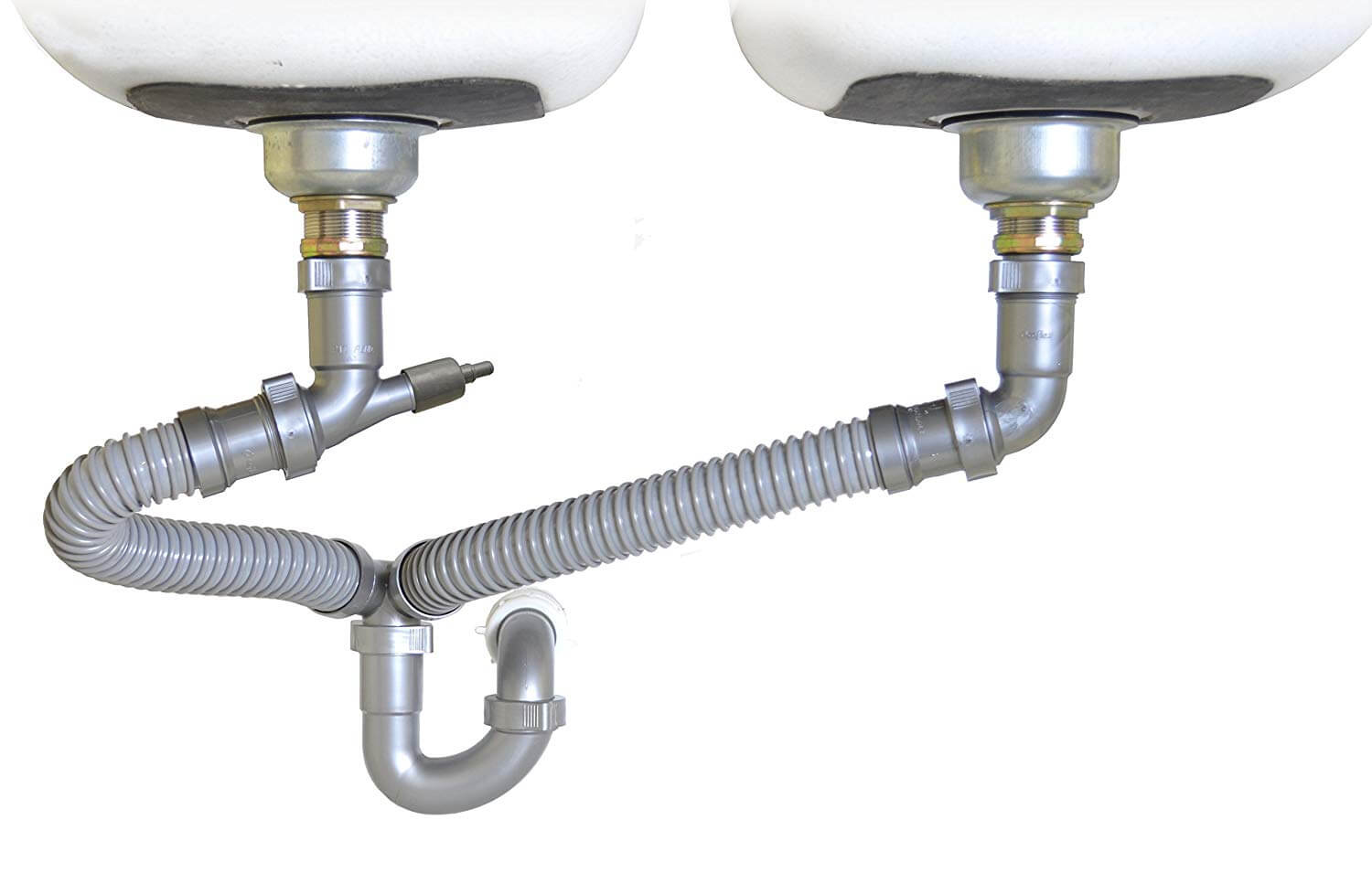 Snappy Trap Double Sink Drain kit:
Kitchen Sink Piping