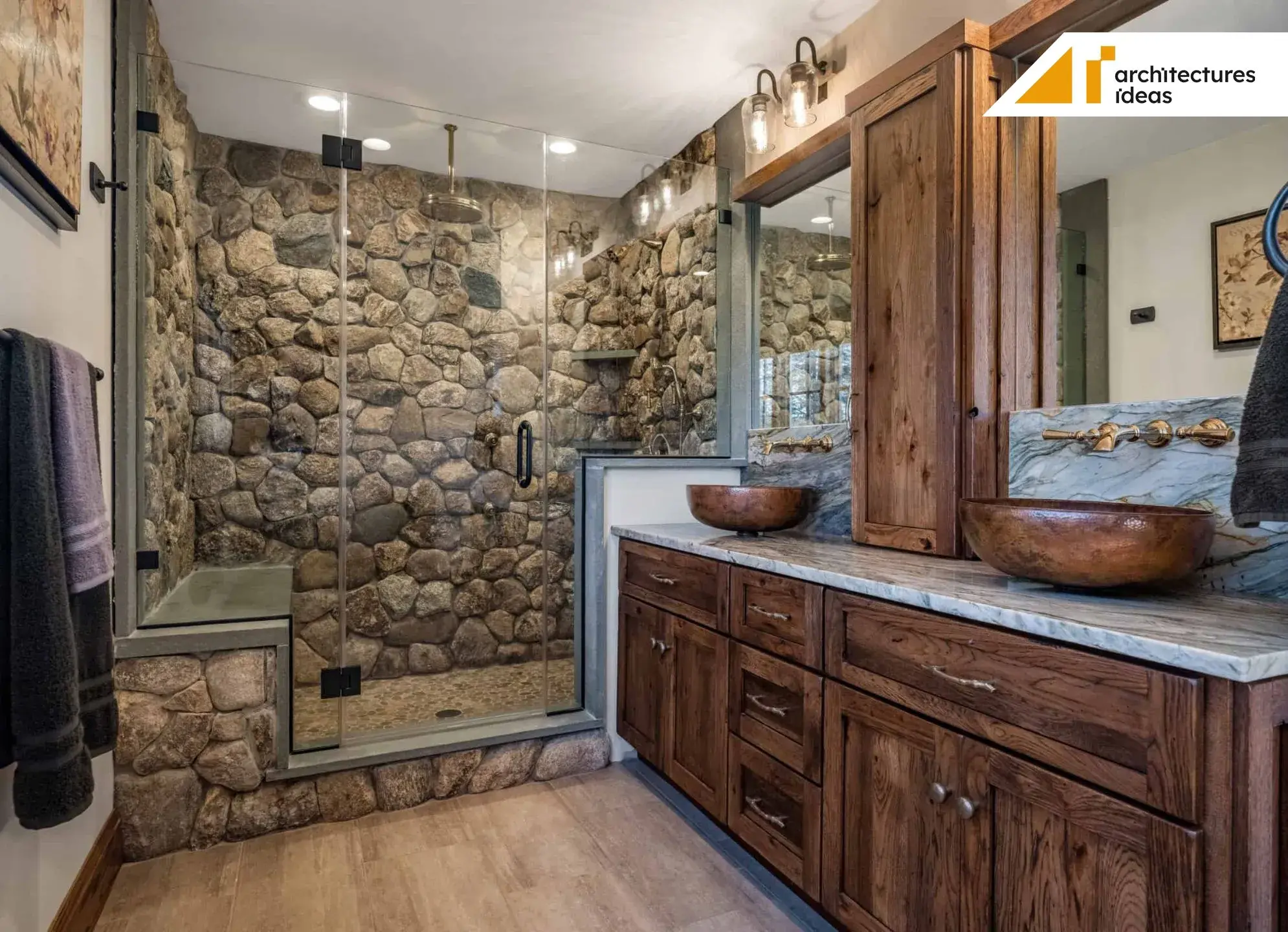 Natural stone bathroom designs