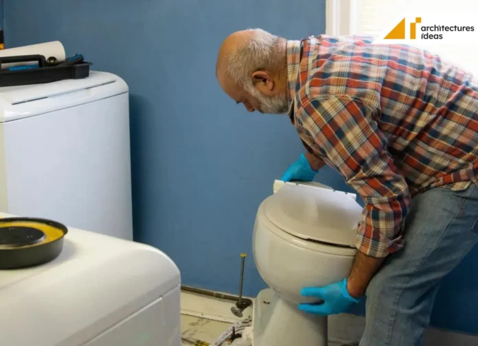 Replace toilet flange