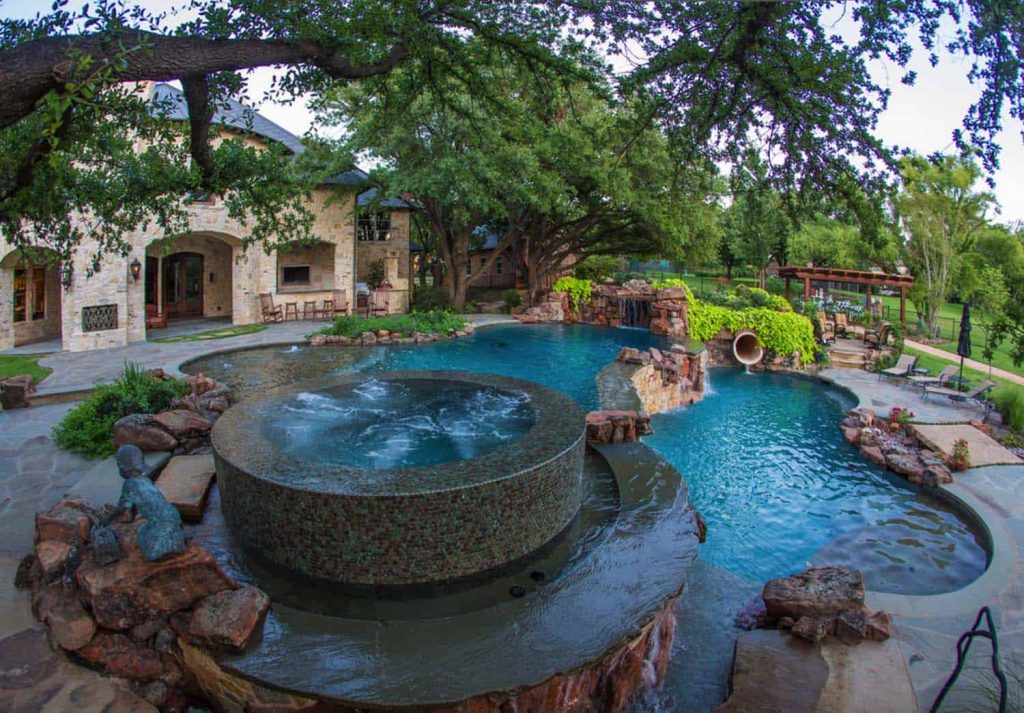 long backyard pool