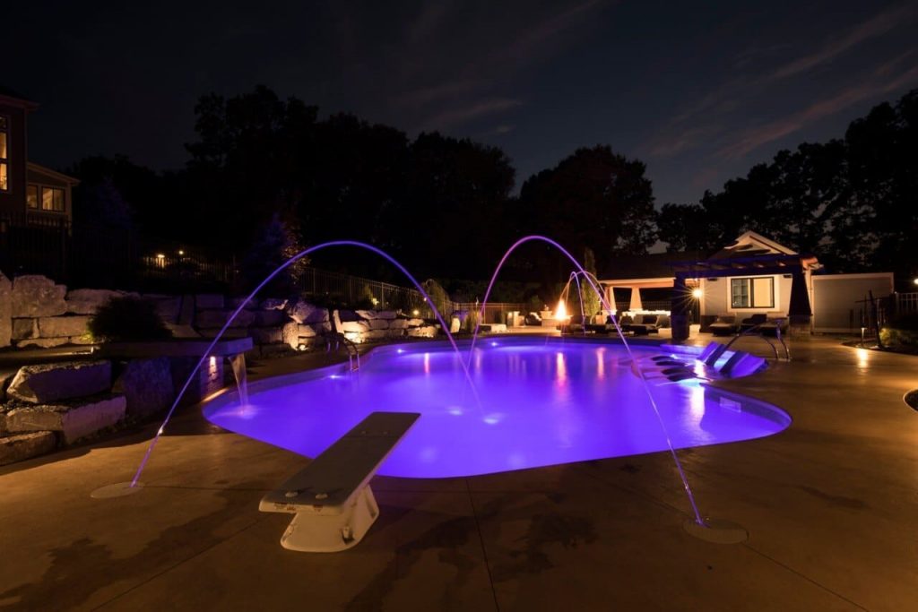 Underwater Lights Backyard Pool ideas