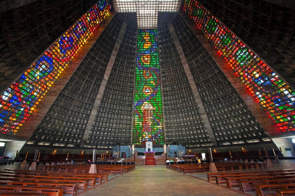 Metropolitan Cathedral of St. Sebastian stained glass window