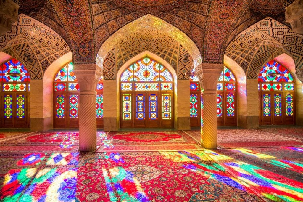 Nasir al-Mulk Mosque stained glass window