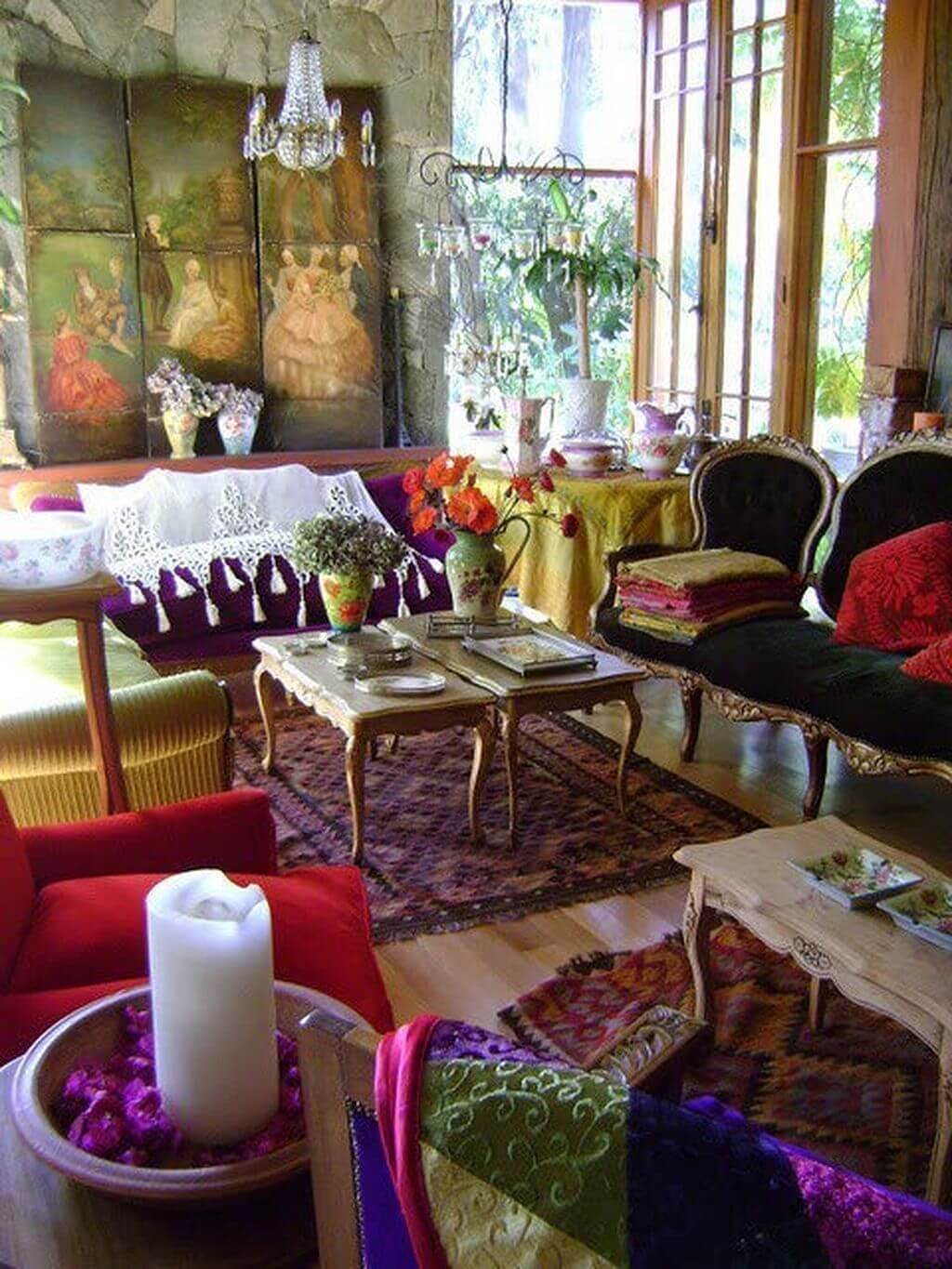 boho living room