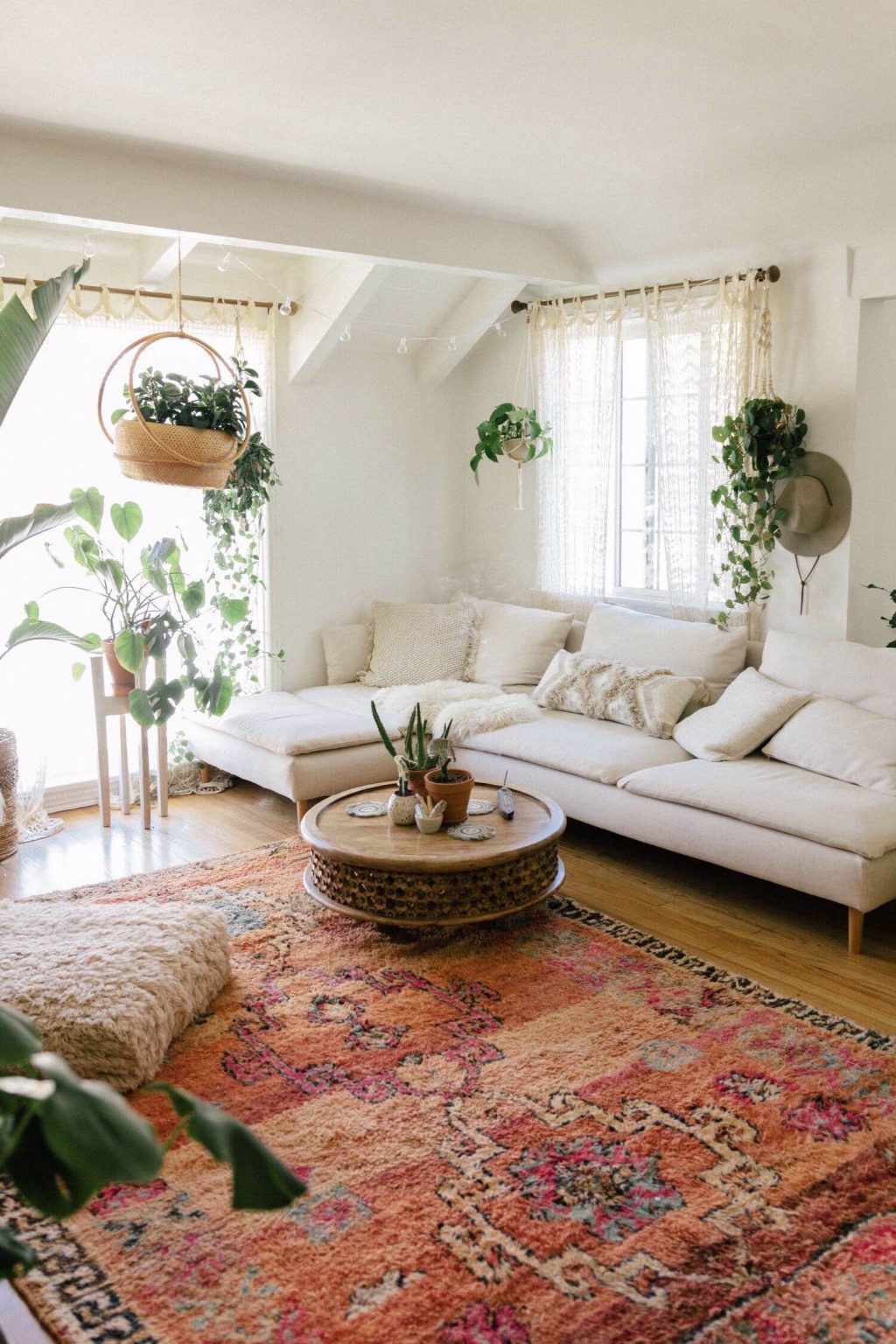 minimalist boho living room