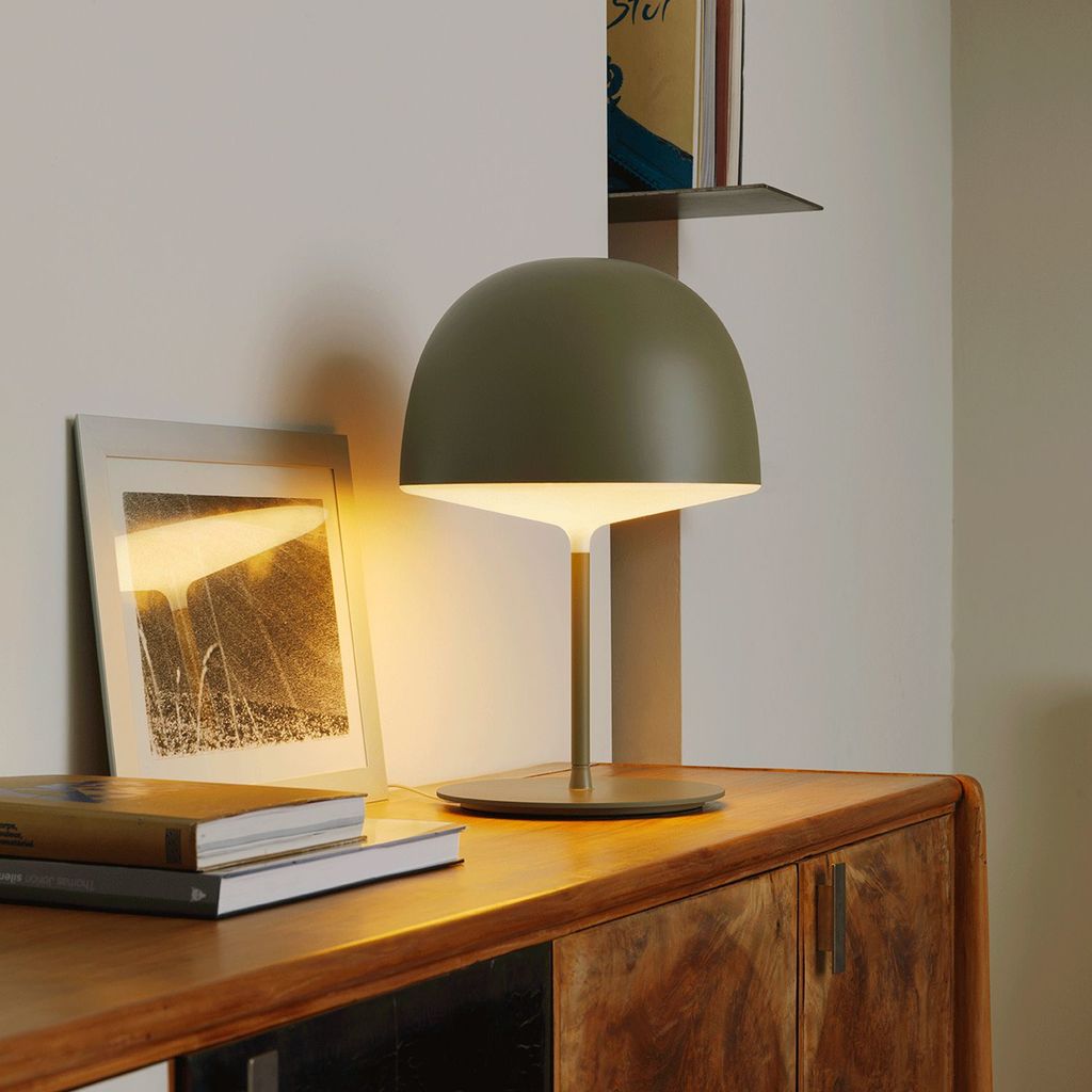 A Stylish Table Lamp Illuminates a Reading Nook