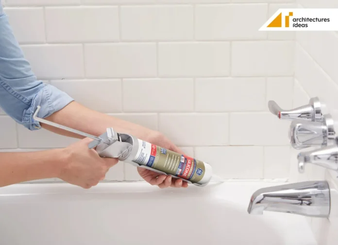 Silicone Caulking in Bathroom