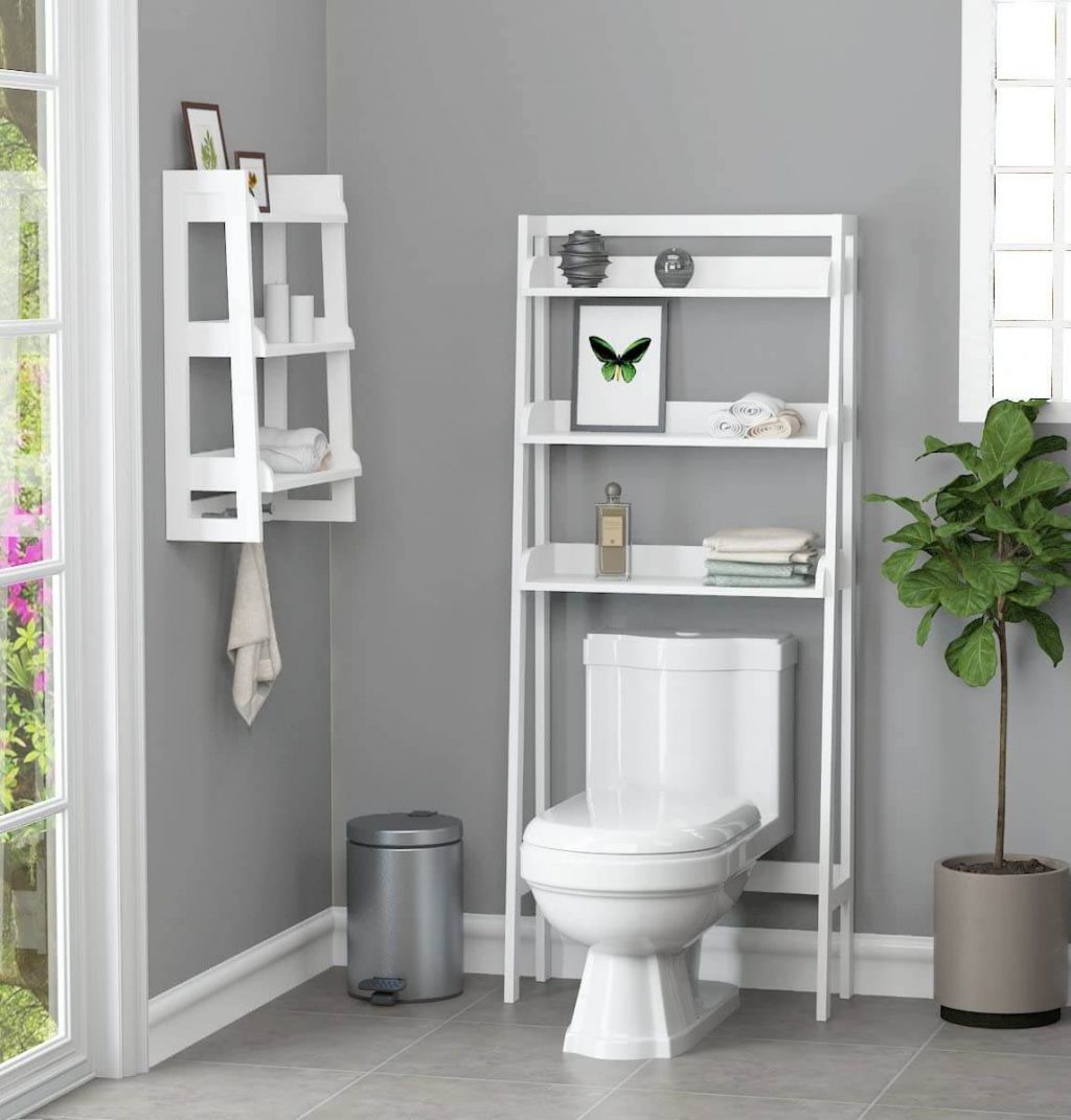 over the toilet storage