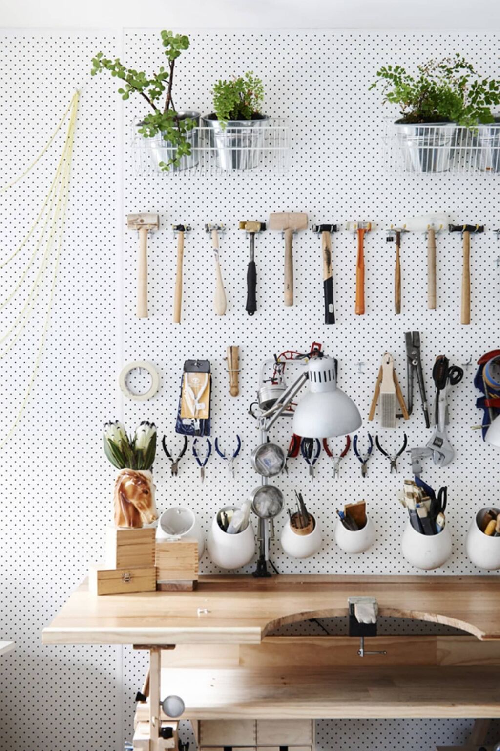 Get Organized with Pegboard to Maximize and Organize Your basement storage 