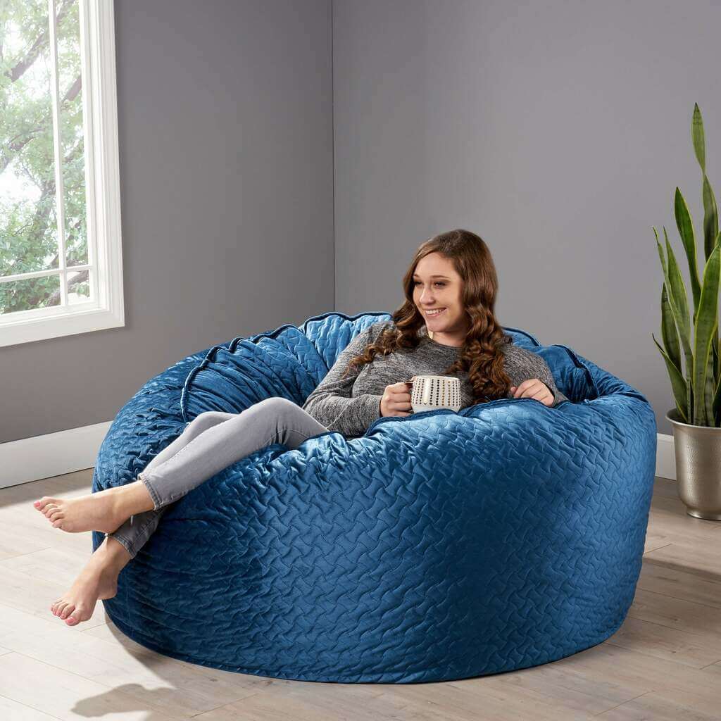 Velvet Bean Bag Chair