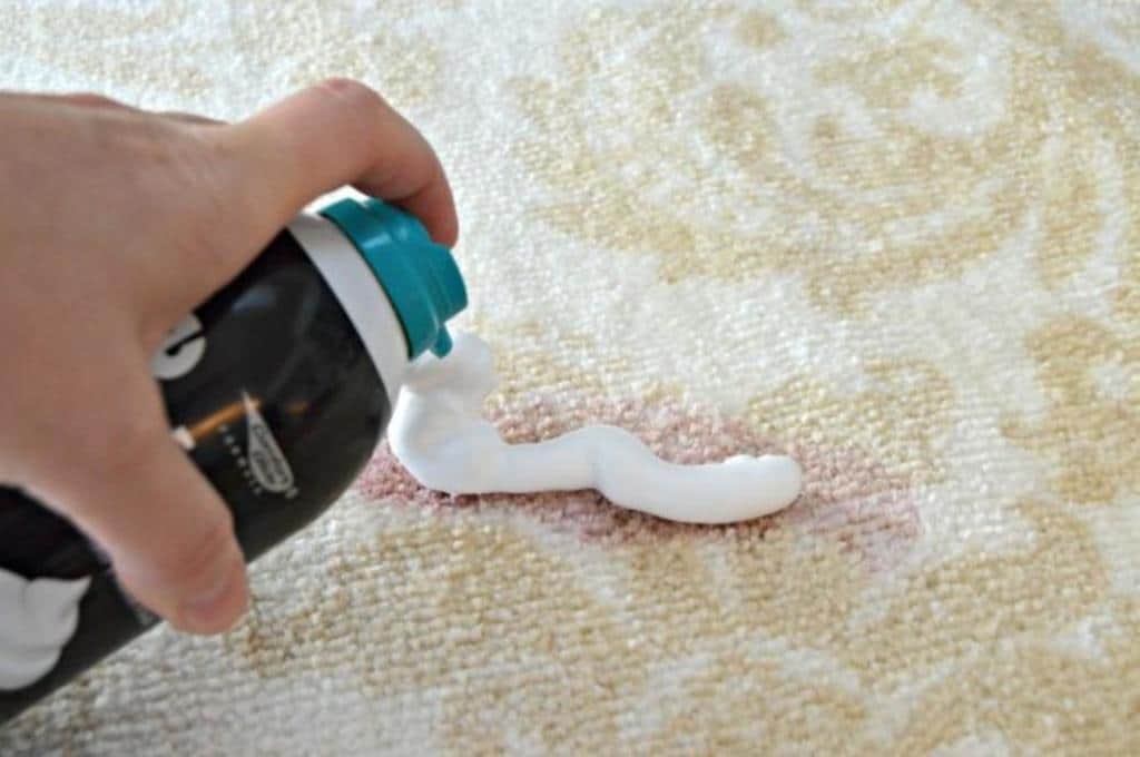 Cleaning Your Carpet and Use Shaving Cream