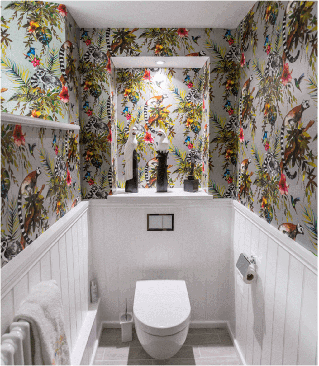 9 Bathroom Wallpaper Ideas Cover Walls In Most Creative Way