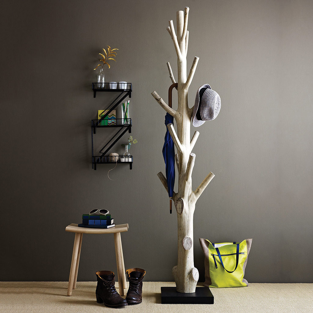 Tree Trunk Standing Hat Rack