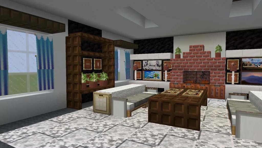 minecraft living room vanilla