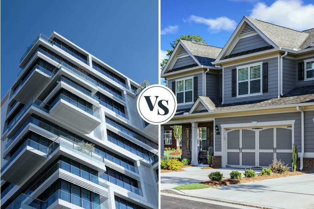 How to differentiate between townhouse and condo? 