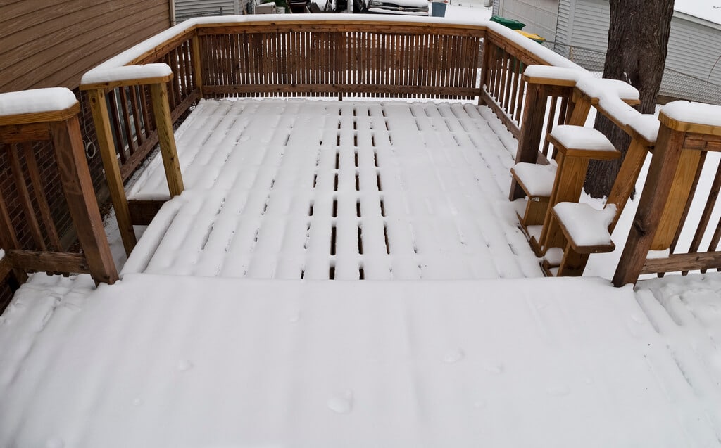 Keep the Snow Off to Protect Your Deck