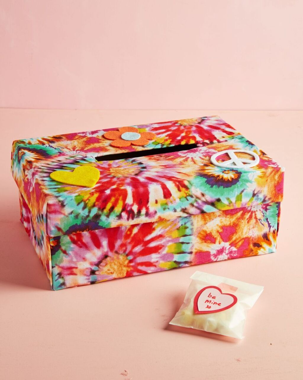 Tie Dye Valentine Box