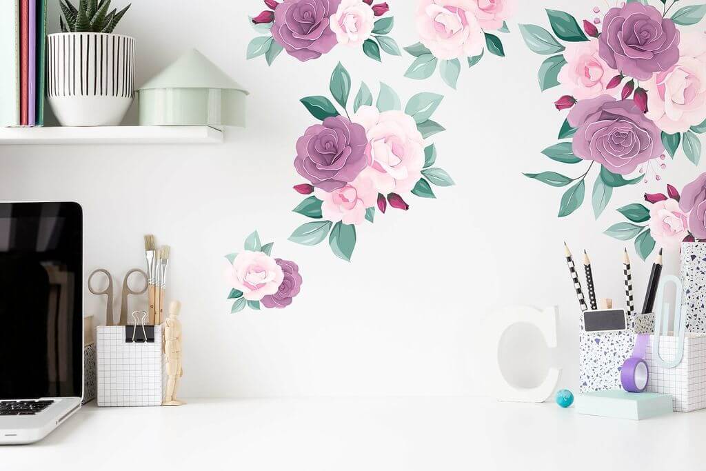 No Marks on Flower Wall Decals