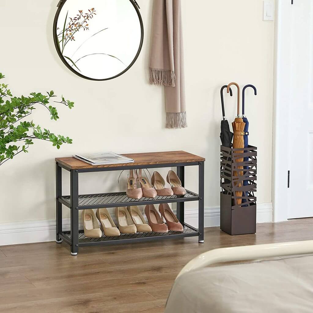 VASAGLE Shoe Rack Bench