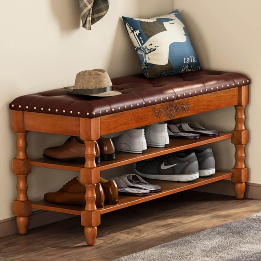 Tribesigns Entryway Shoe Bench