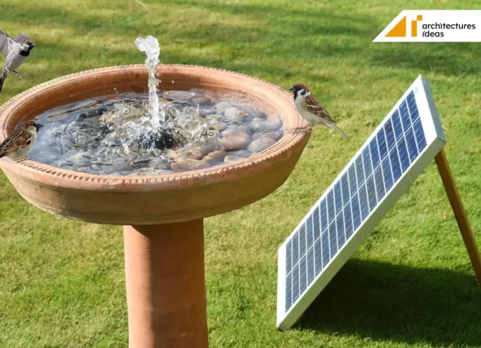 Solar Powered Bird Bath Fountain