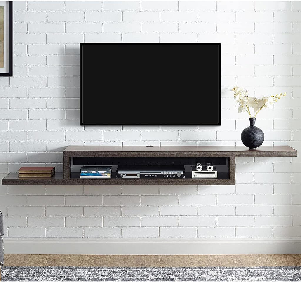 Top 7 Best Floating Tv Stands In 2021, Shelves For Living Room Wall Under Tv