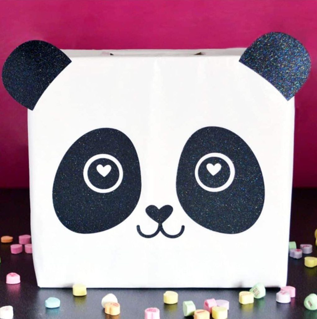 Panda Valentine's Day Box