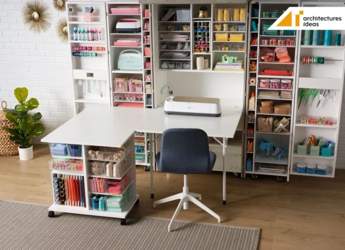 Craft Table With Storage