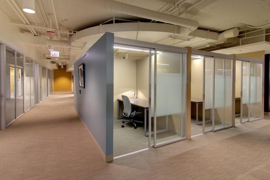Office Cubicles with Sliding Doors