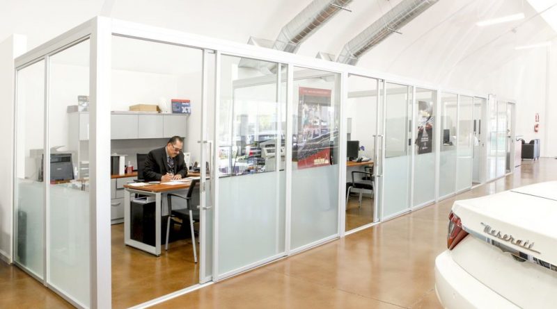 Office Cubicles with Sliding Doors
