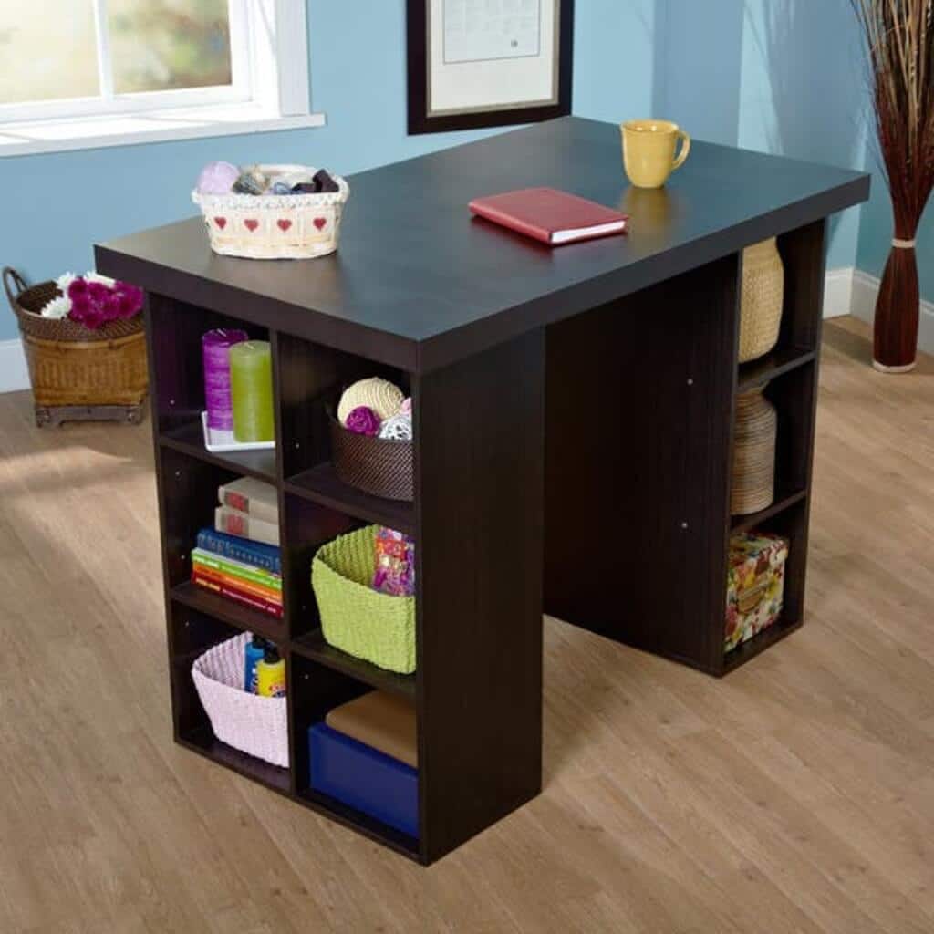 craft desk with storage