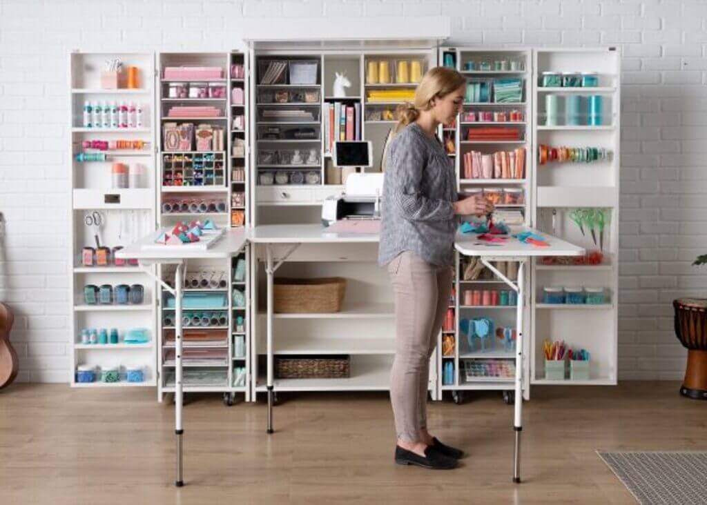 craft desk with storage Architectures Ideas