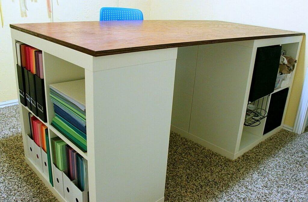 craft table with storage