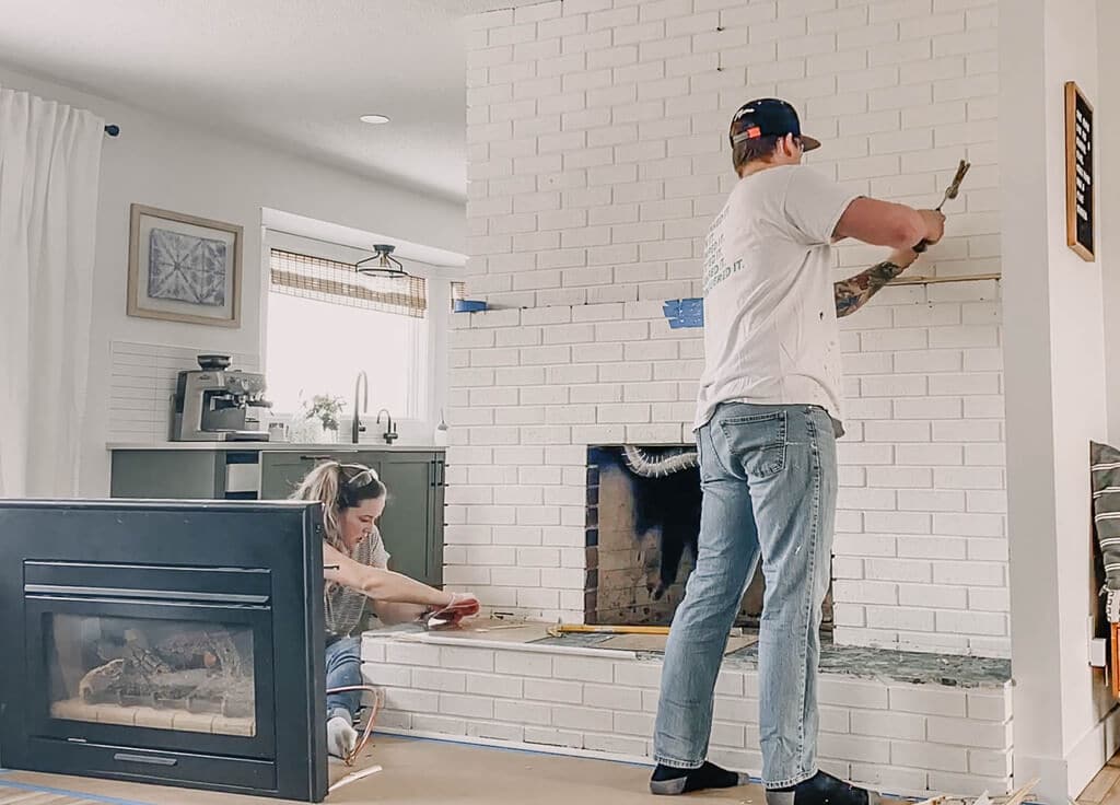 Brick Fireplace Surround 