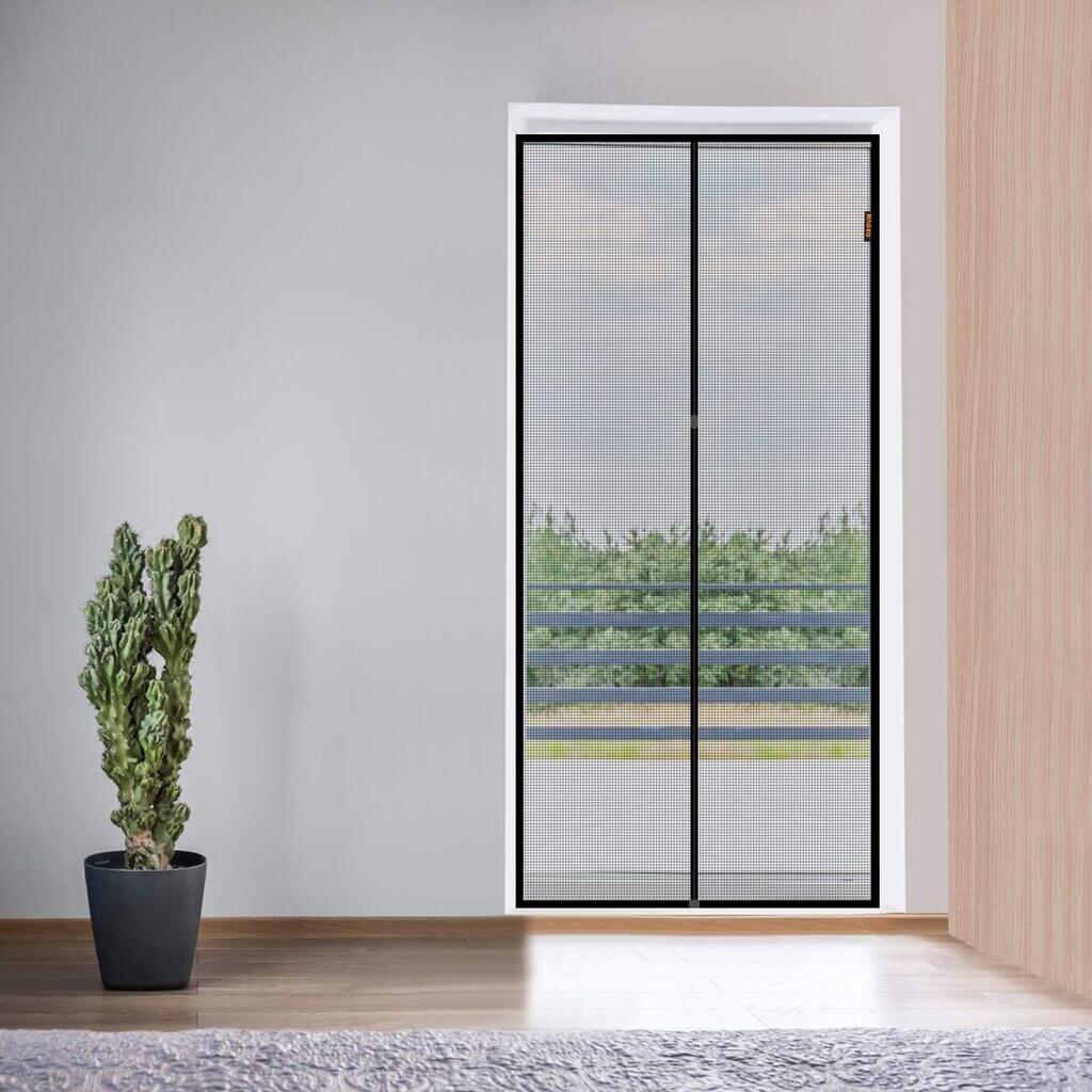 Fits Door Size up to 34''x80'' YUFER Magnetic Screen Door 34×80 Mesh Screen Curtain Door with Sealing Door Heavy Duty,Door Screen