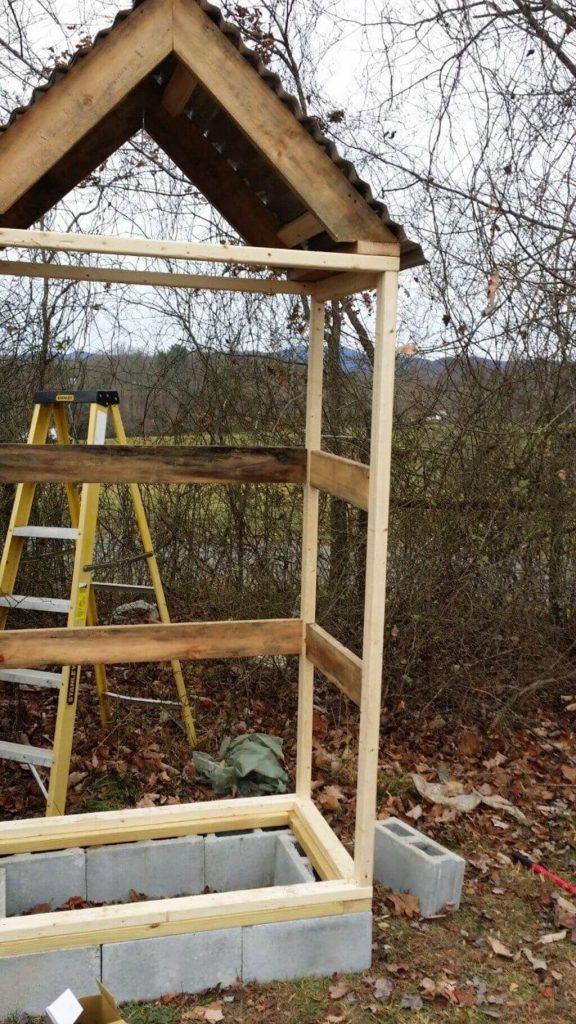 diy smokehouse : Brace the Structure 