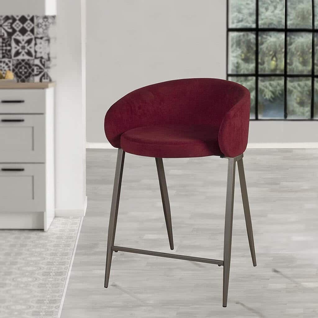 Metal Counter Height Stool - Classic and Sculpted 