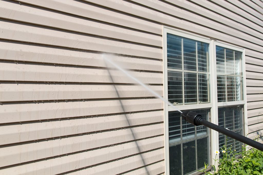 before and after painting vinyl siding