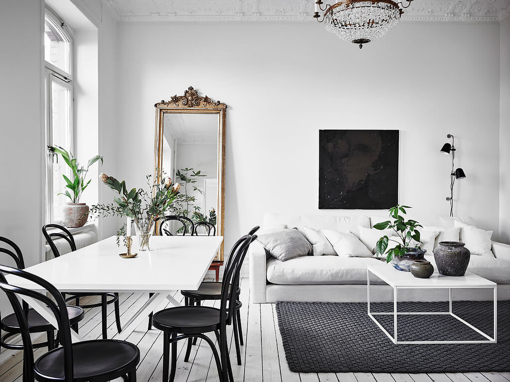 Black and White for Living Room