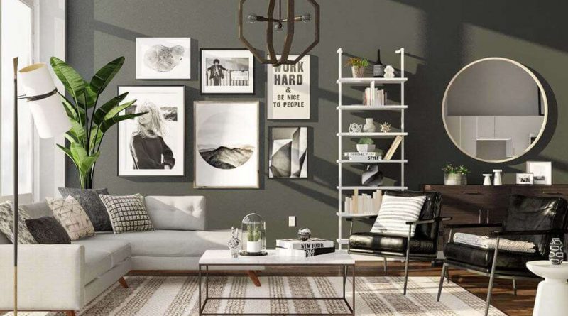 Black and White for Living Room