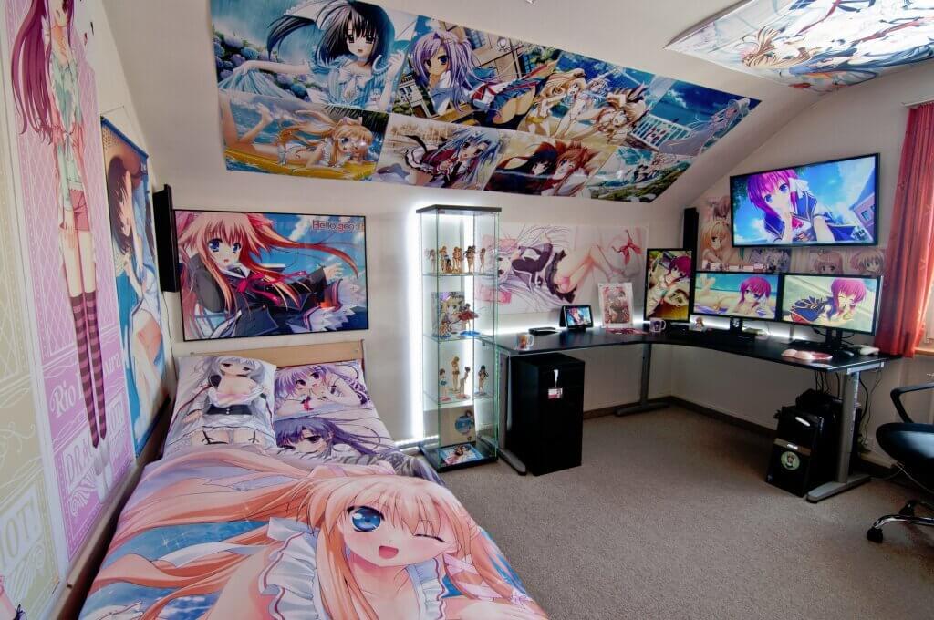 Manga and Funko Pops  Otaku room, Cute bedroom ideas, Anime room