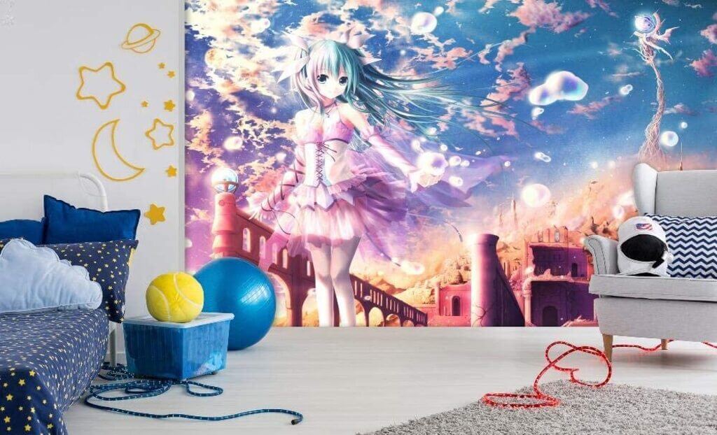 anime bedroom background