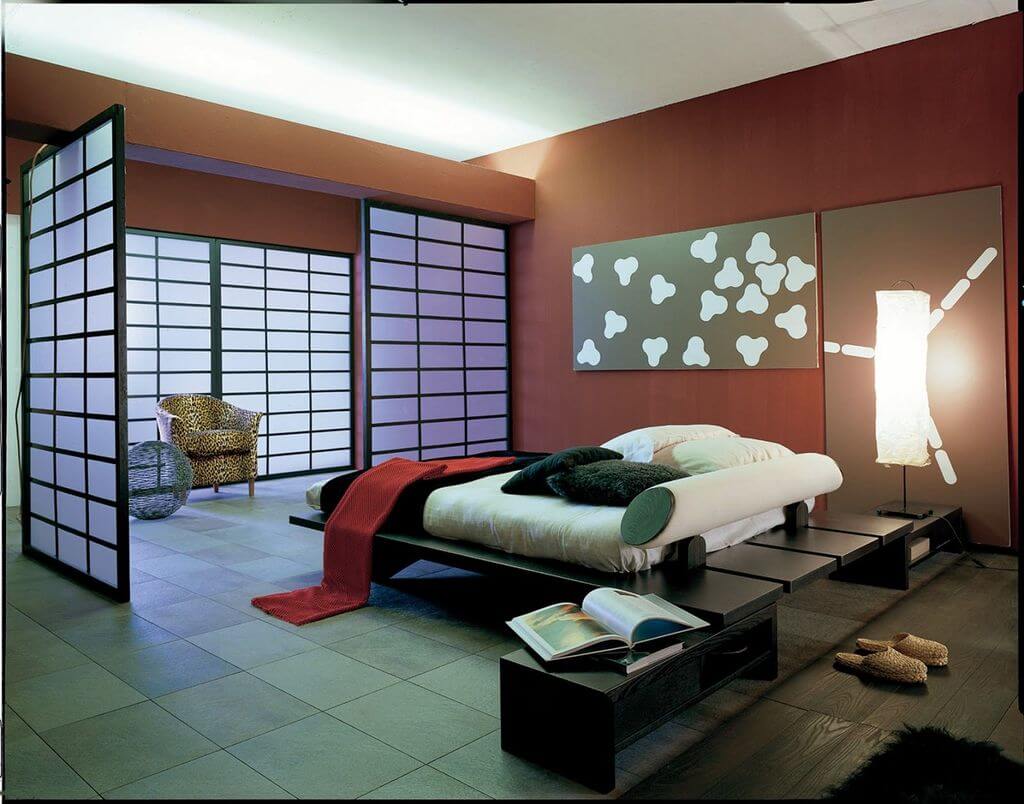 Design of Contemporary Japanese Bedroom