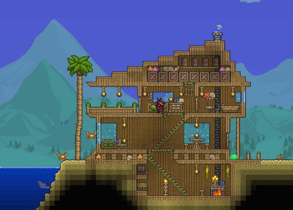 15. Terraria Christmas House.