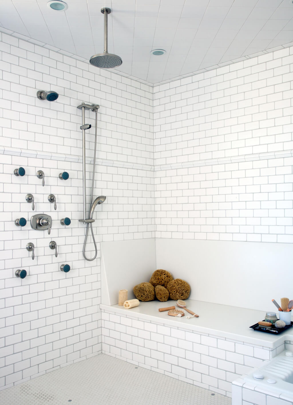 bathroom layout dimensions: Spa Like Walk-in Shower