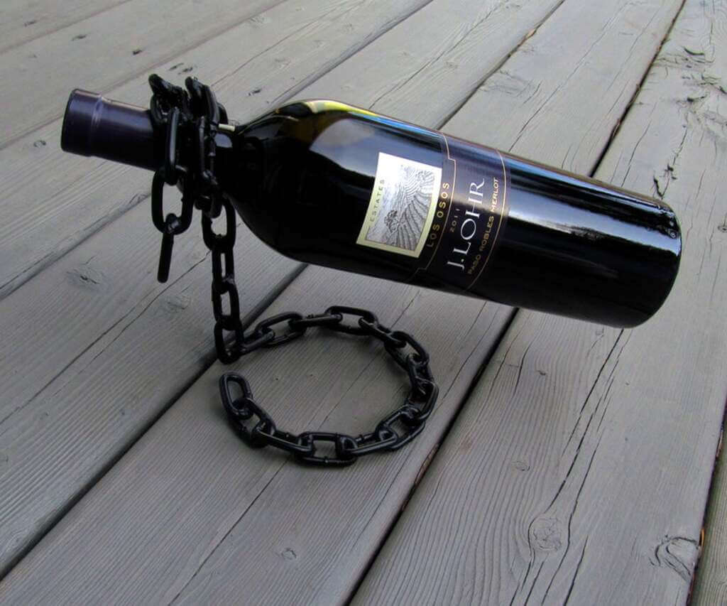  Floating Wine Bottle Holder idea